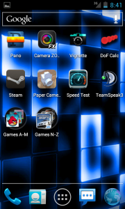 Screen with Folders